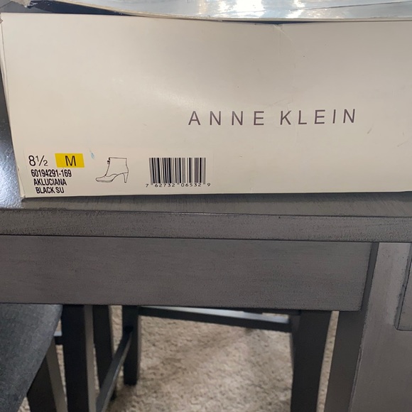 Anne Klein Suede, zip front ankle boots - Picture 2 of 6